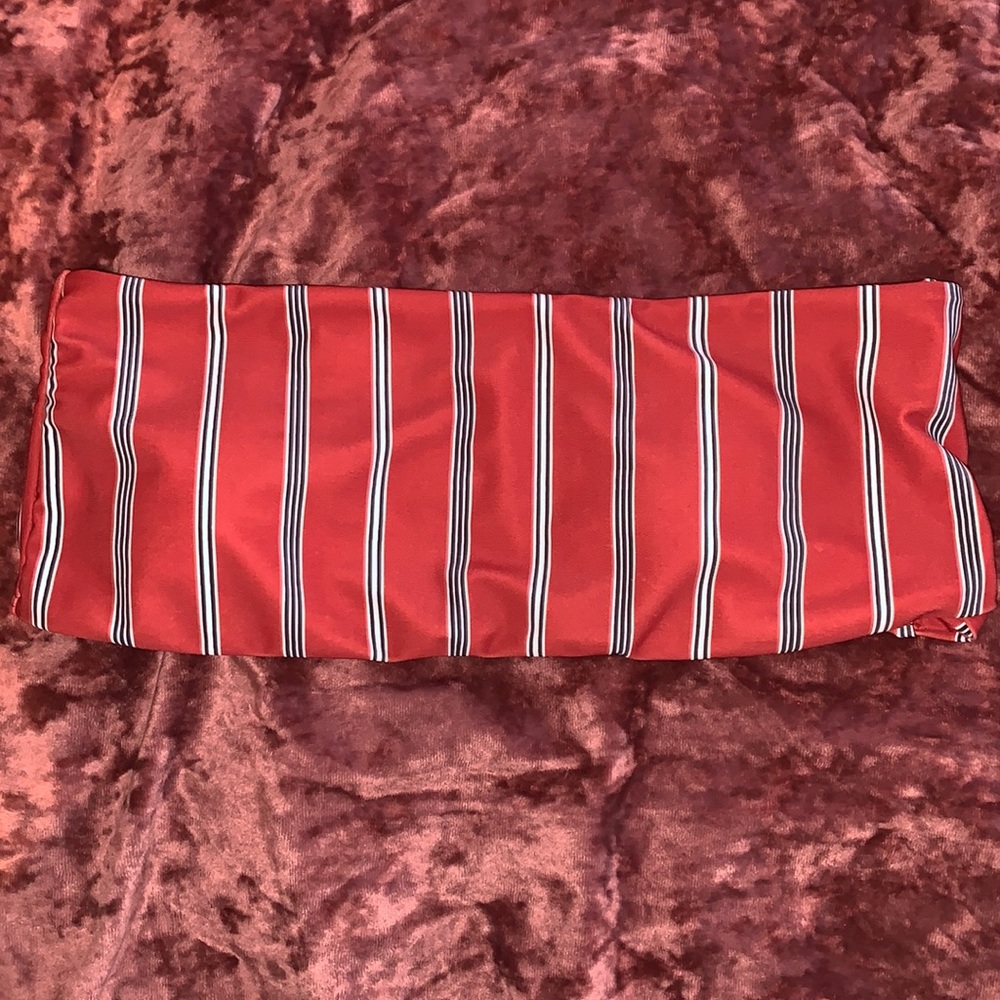 Striped Bandeau Zaful Swim Top